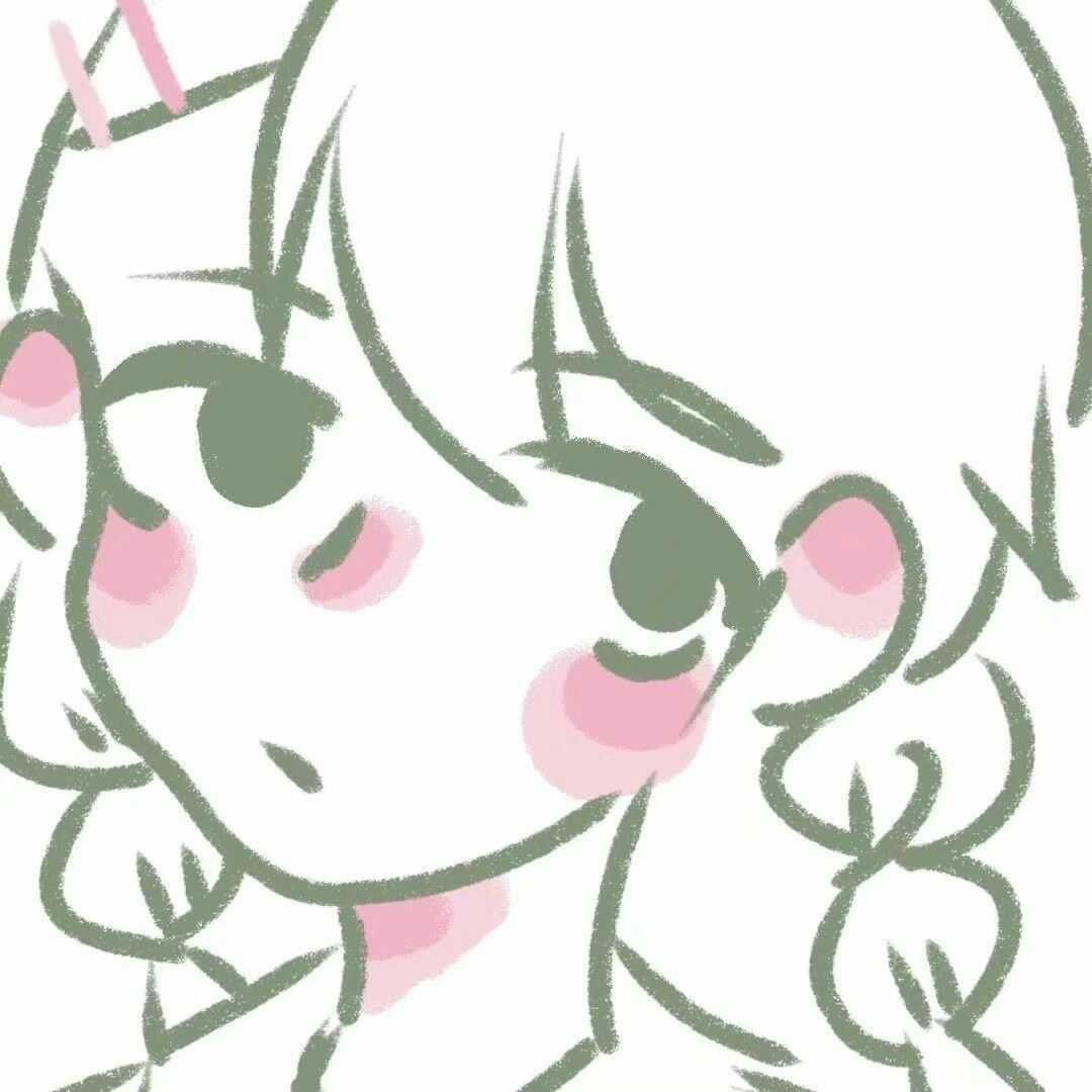 绿色系女生头像动漫图片 动漫绿色头发女孩头像大全