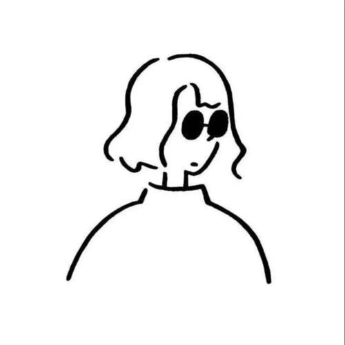 头像极简文艺 极简主义头像文艺女高清图片