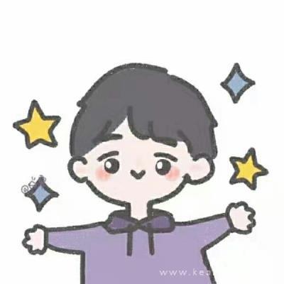 卡通风格简约情侣QQ头像图片