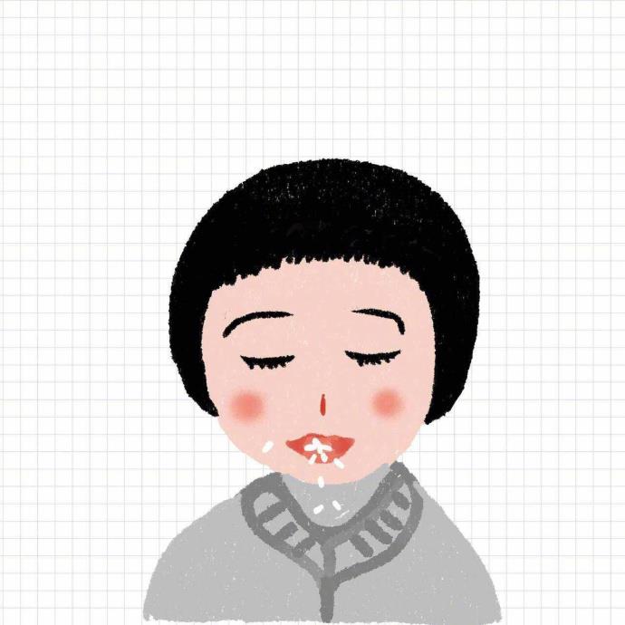 可爱卡通手绘女生微信头像图片