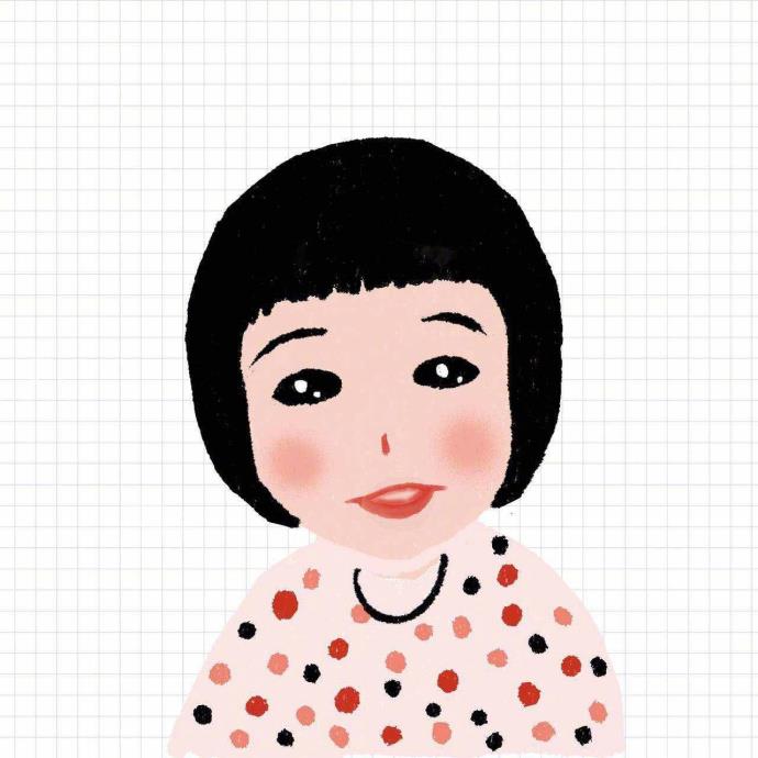可爱卡通手绘女生微信头像图片
