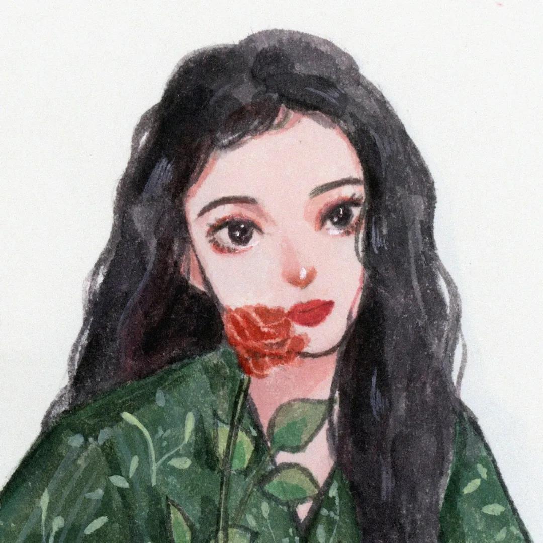 微信精选优质好看的美女手绘头像图片