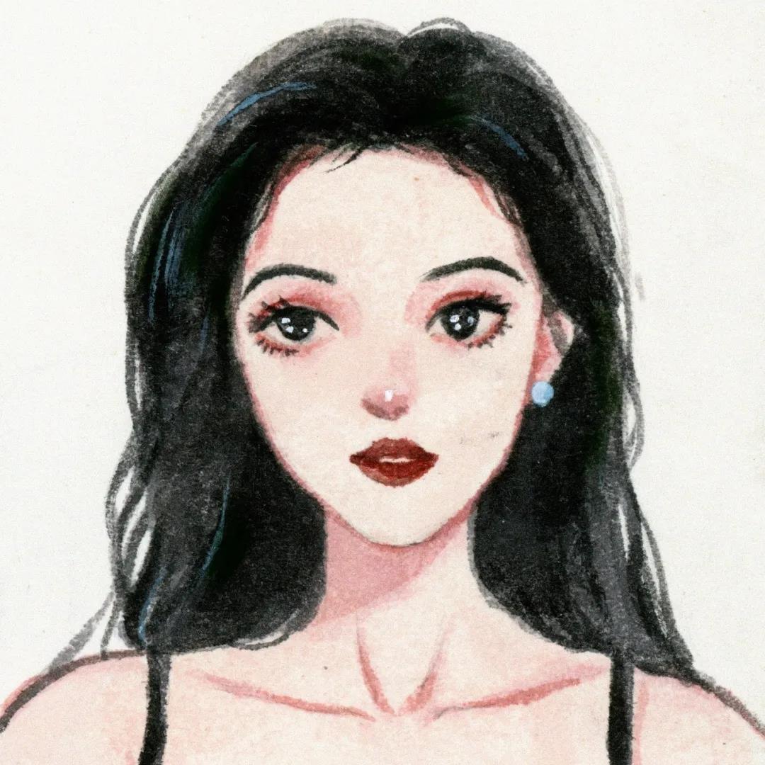 微信精选优质好看的美女手绘头像图片