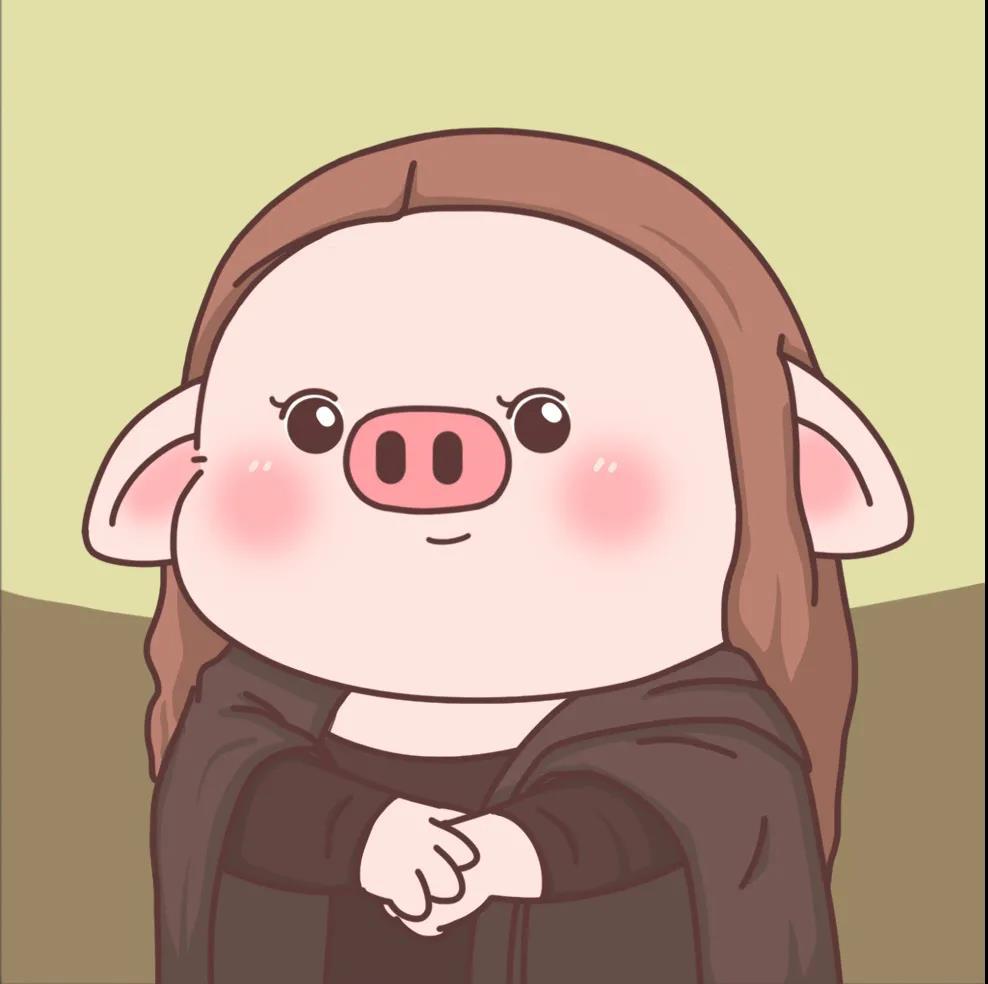 2021热门的卡通猪猪情头 超萌可爱情侣头像图片