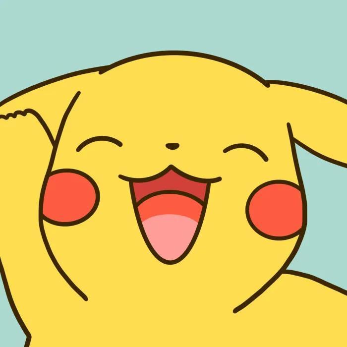 可爱卡通头像图片|皮卡丘开心治愈的笑容