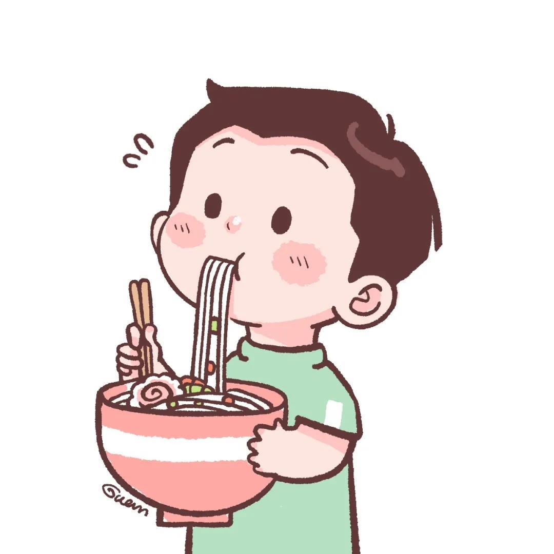 吃一样东西的卡通情侣头像图片好可爱