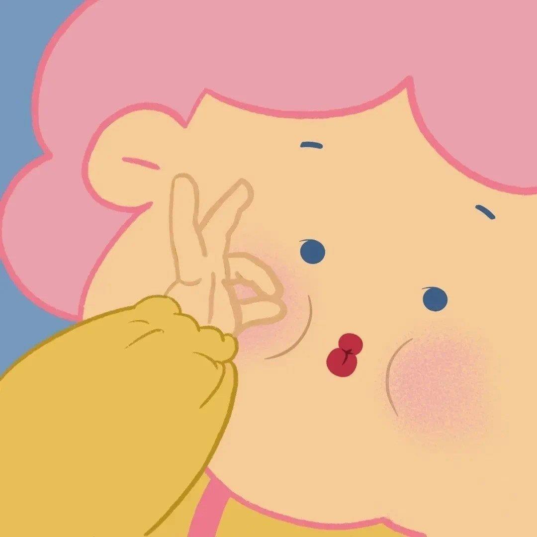 微信一人一张超萌可爱的卡通情侣头像