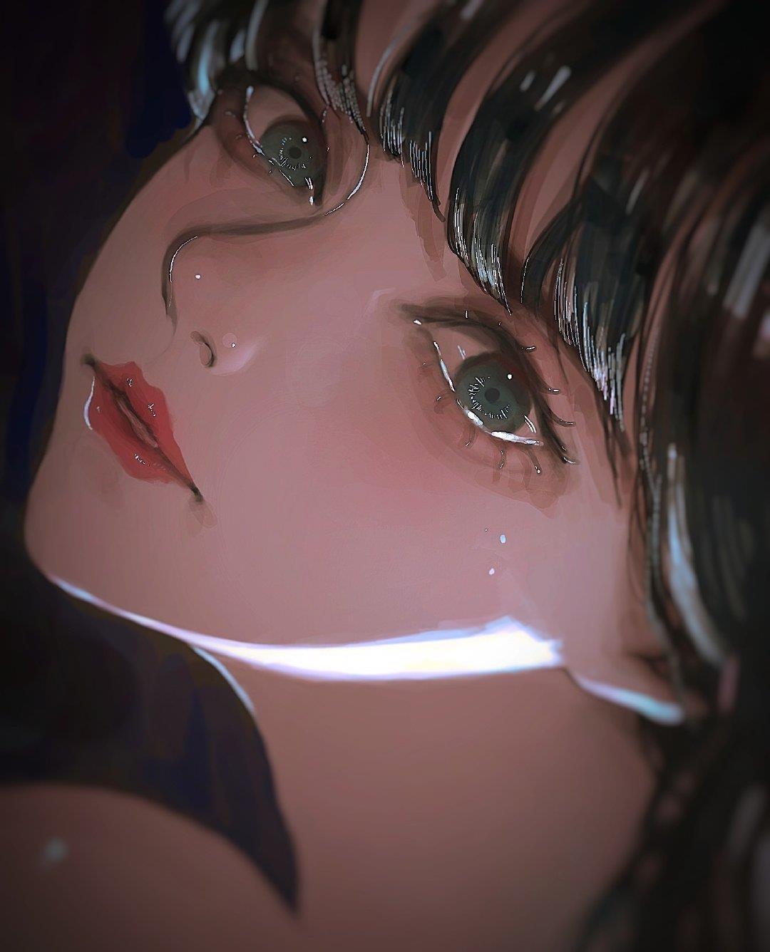 二次元美女图片头像|霸气高冷范手绘