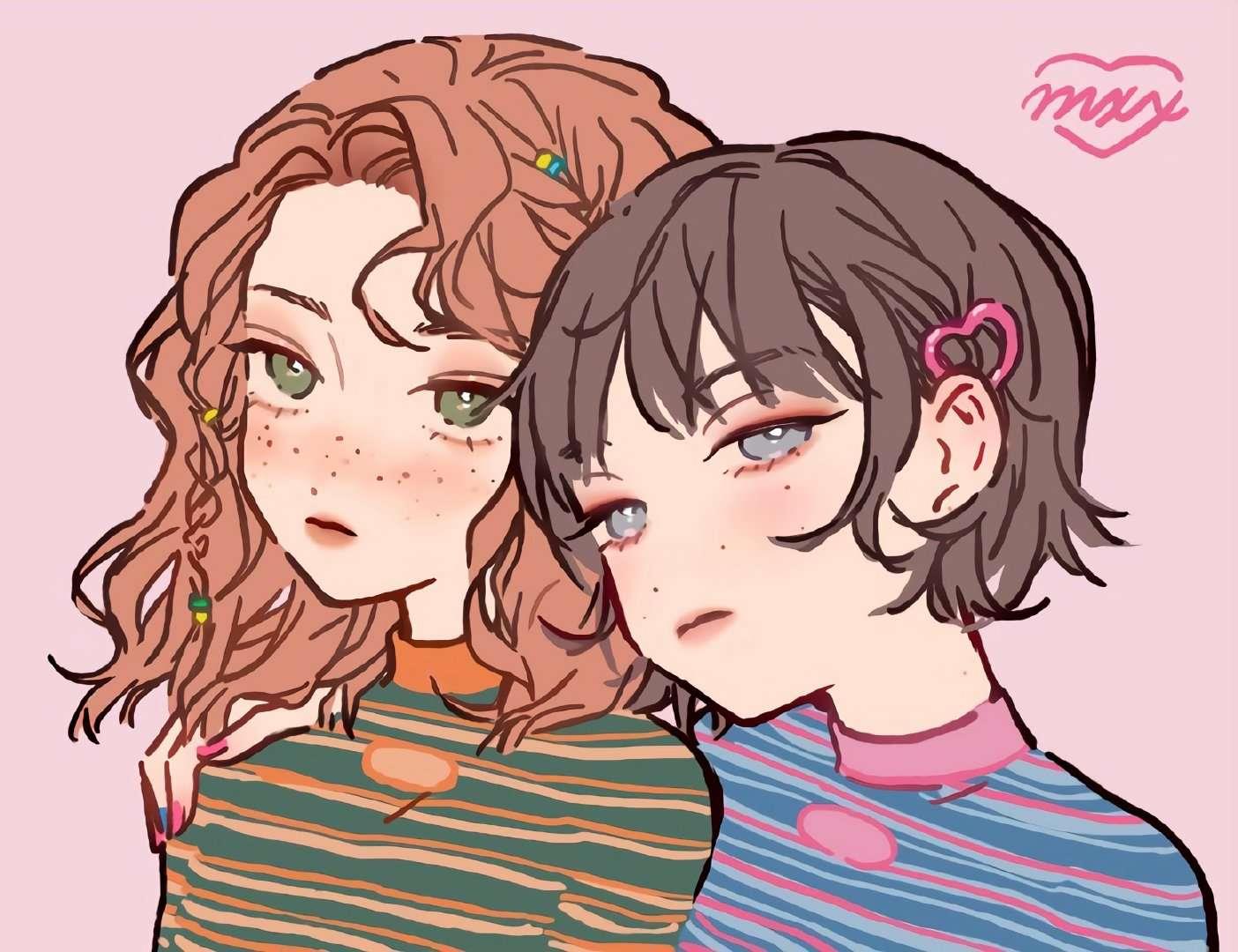 女生插画可爱头像图片丨前路浩浩荡荡，万物皆可期待