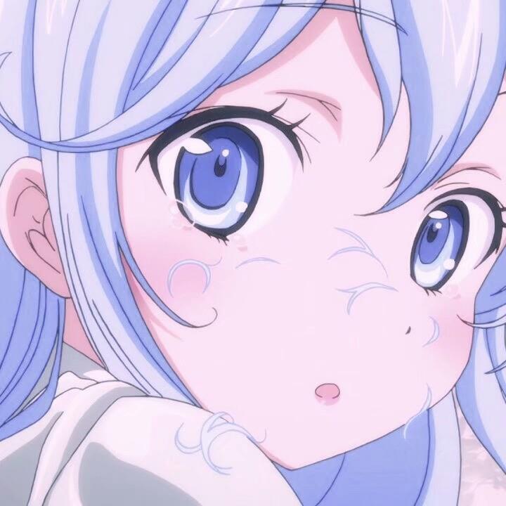 动漫女头蓝色系头像丨相识于冬季 陪伴在四季