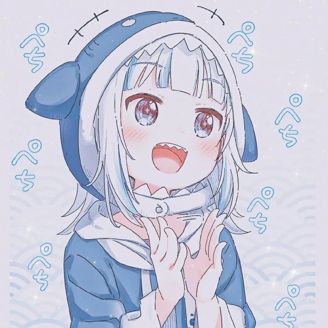 蓝色系元气动漫女头头像图片丨女孩子都是神明遗落在世间的宝藏