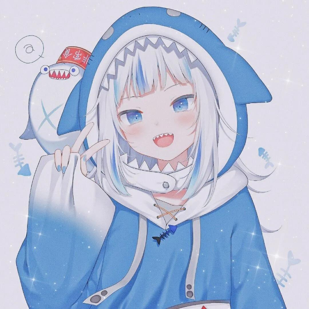 蓝色系元气动漫女头头像图片丨女孩子都是神明遗落在世间的宝藏