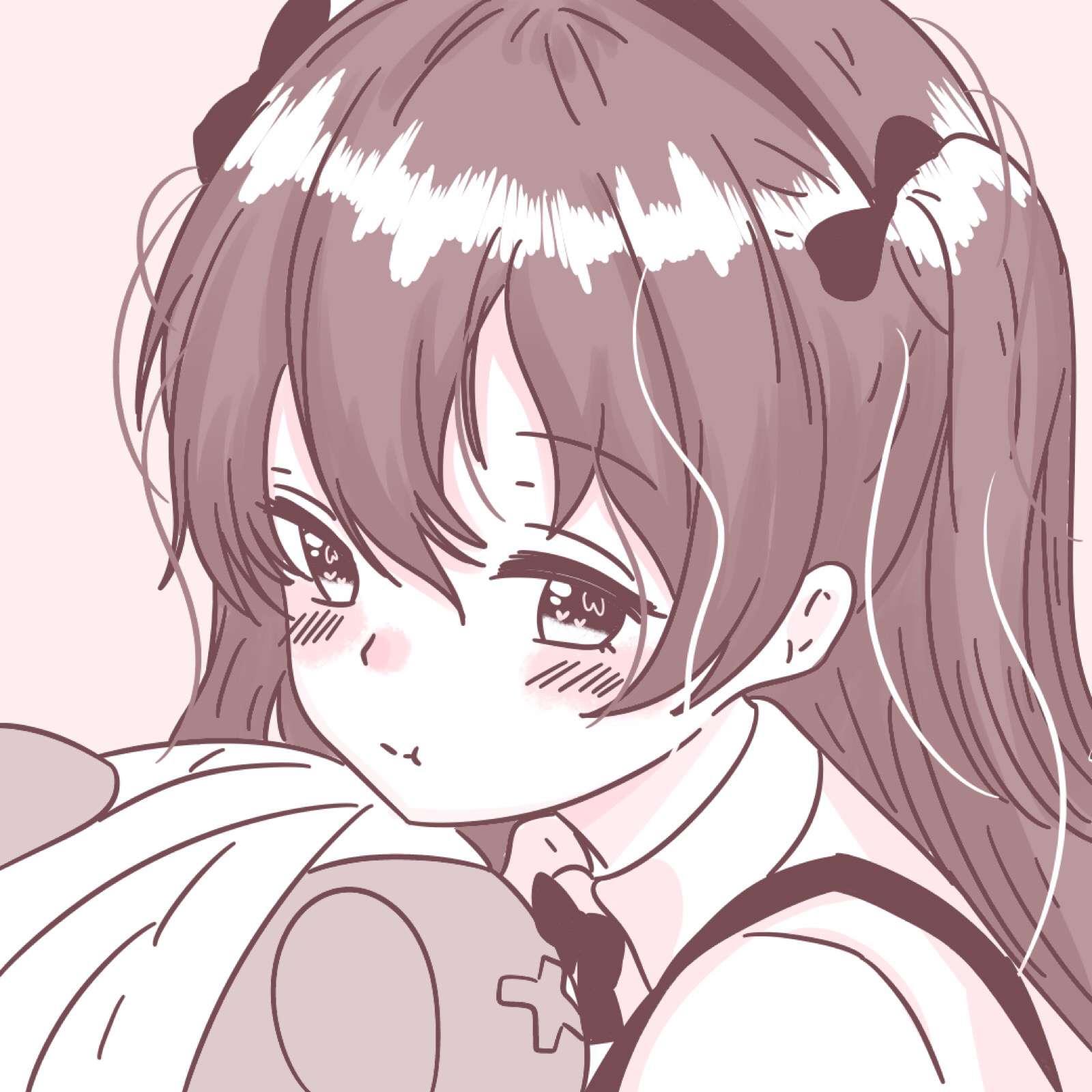 可爱动漫女头头像图片丨如果快乐太难，那祝我们腰缠万贯