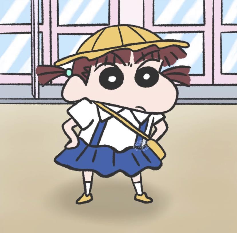 可爱蜡笔小新头像丨檐下有花，穿风而过