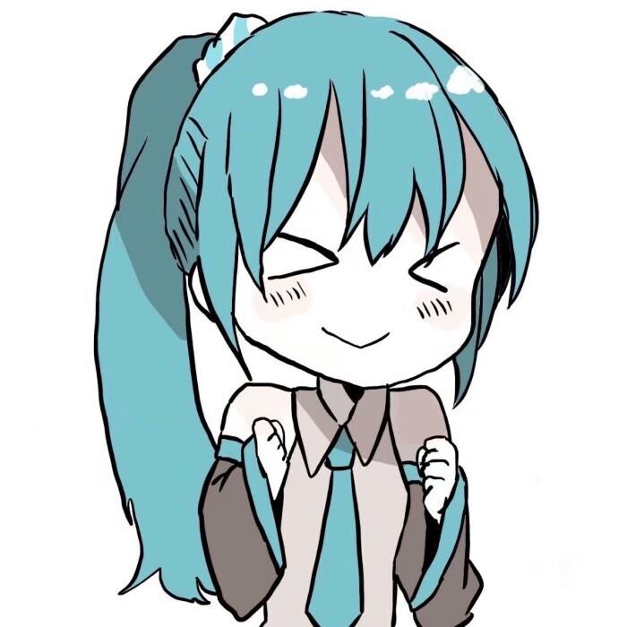 初音未来可爱卡通头像丨保持须臾的浪漫理想的喧嚣平等的热情