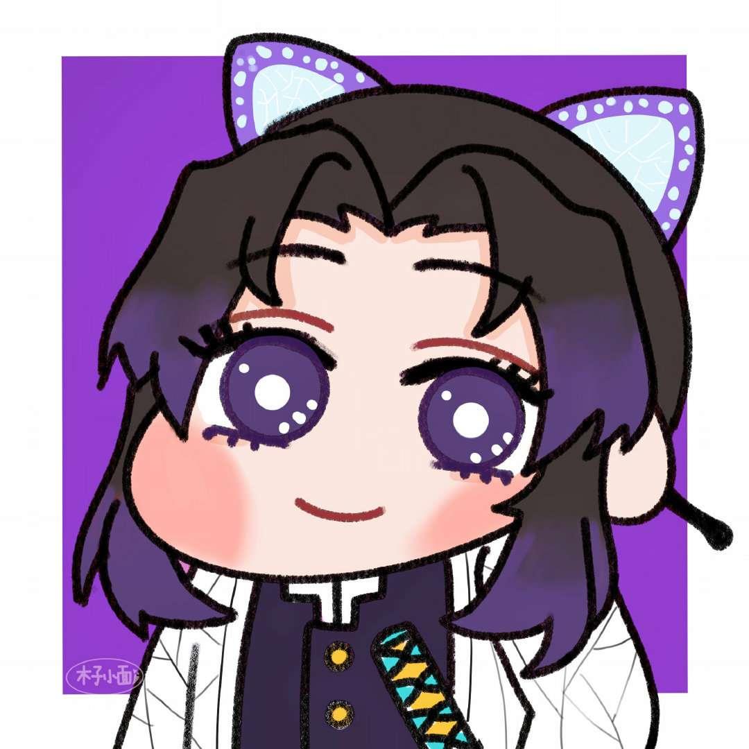 卡通风格女生头像丨不接谁的花不陪谁长大