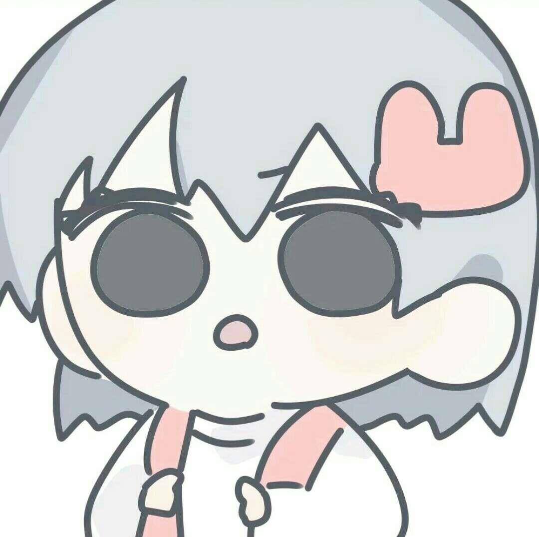 卡通手绘女生微信头像丨我也没有很懂事 只是平时都在忍
