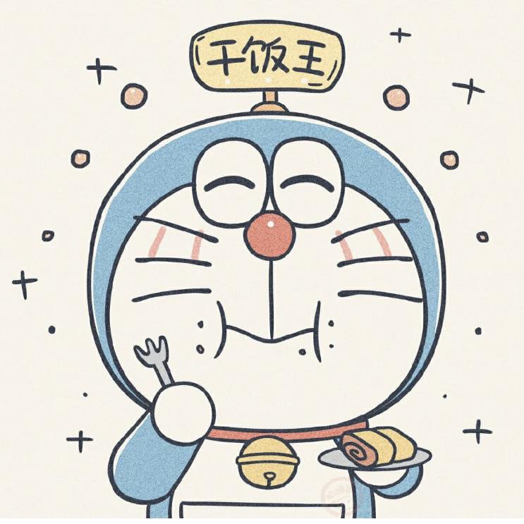 哆啦A梦卡通手绘头像丨所有的缝隙都是光照进来的方向