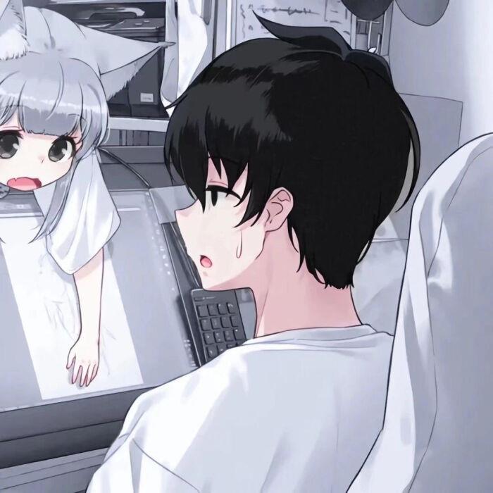 热门的动漫女生高清情侣头像