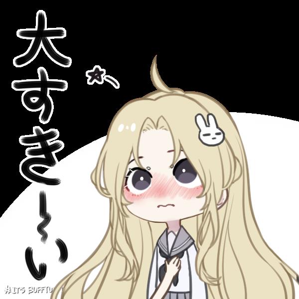 好看的卡通手绘女生QQ头像