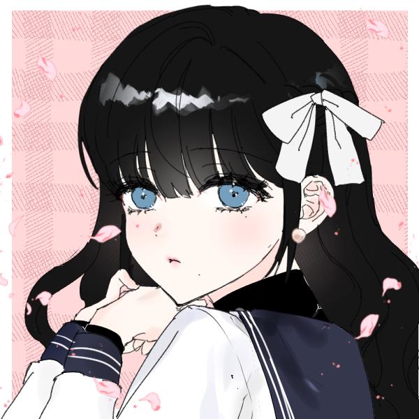 好看的卡通手绘女生QQ头像