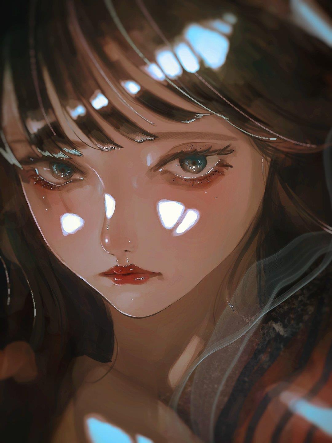 好看的图片头像|眼神犀利的超酷动漫女生