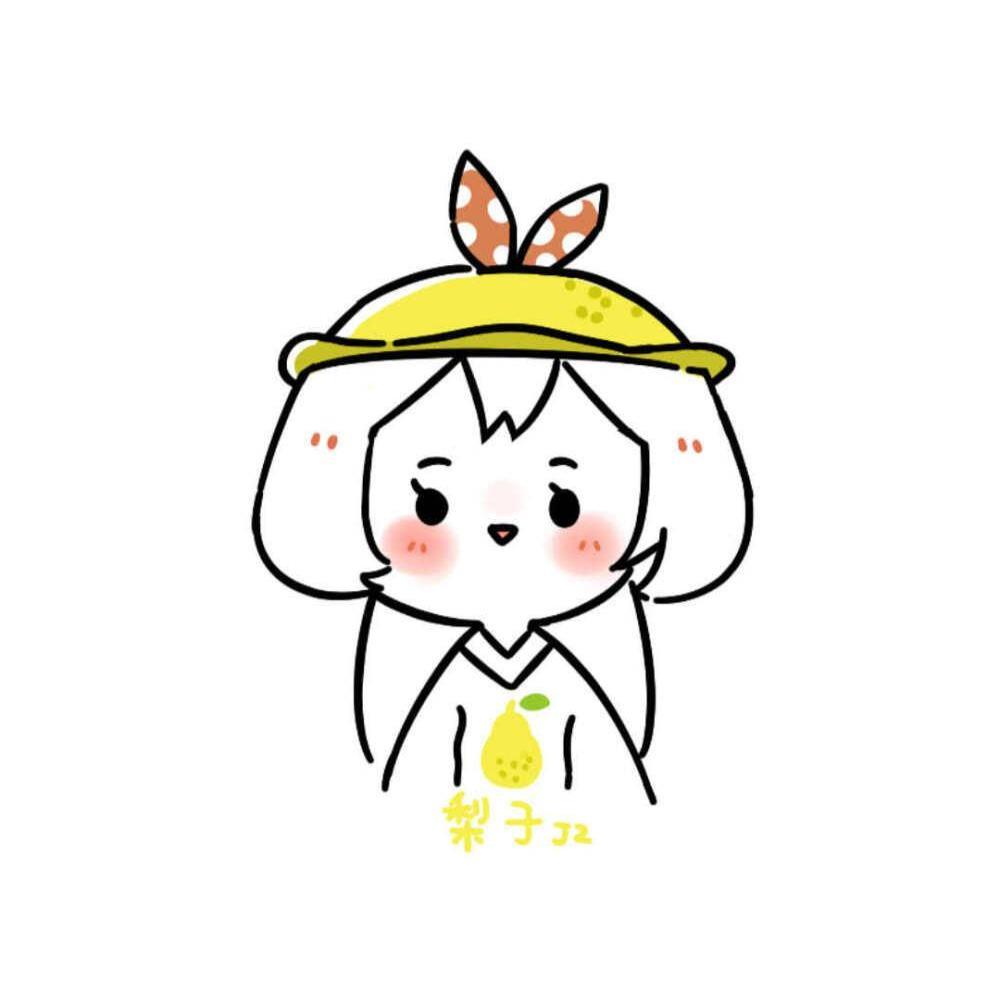 可可爱爱的水果拟人化女生手绘头像图片