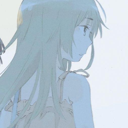 一个人安静的感伤女生动漫头像图片