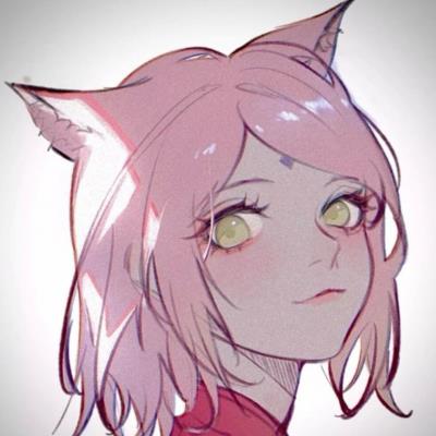 粉色系动漫女生让人怦然心动的qq头像图片