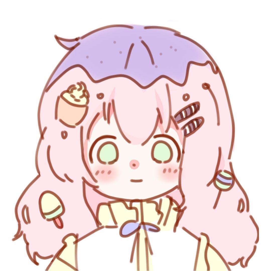 呆萌可爱的手绘卡通动漫qq头像图片