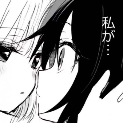 黑白情头/欢喜冤家另类甜蜜情侣漫画头像图片