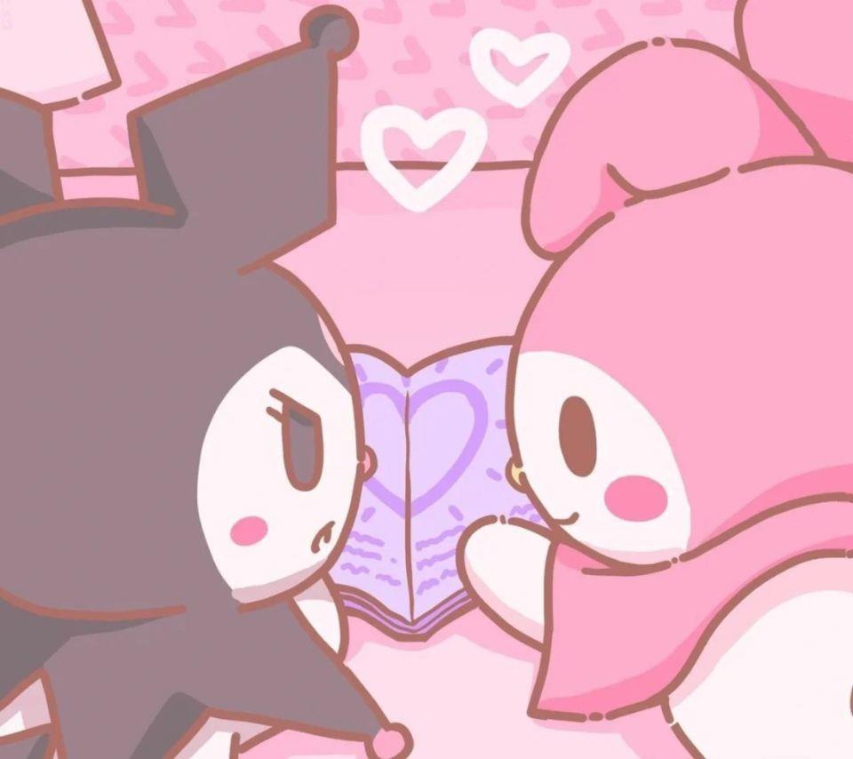 美乐蒂库洛米可爱粉嫩背景图壁纸头像图片