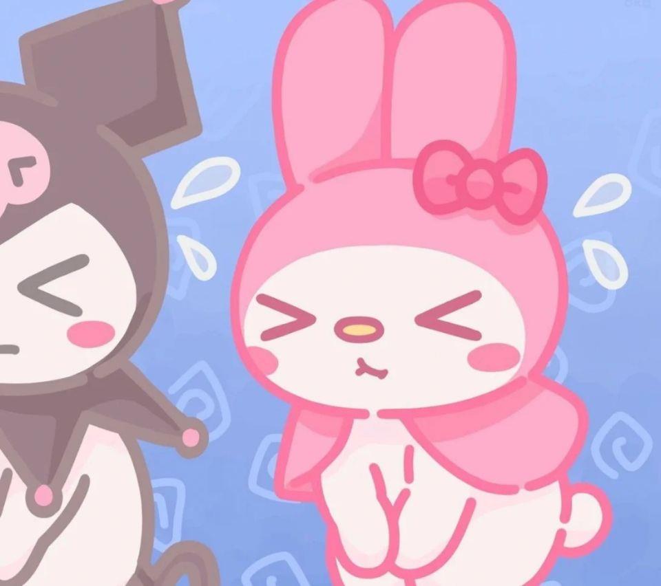 美乐蒂库洛米可爱粉嫩背景图壁纸头像图片