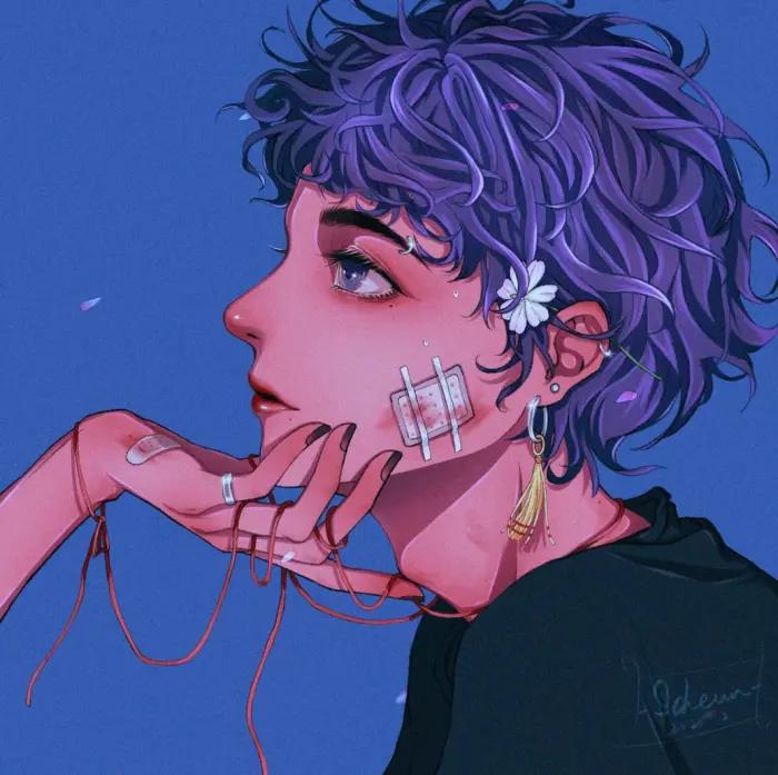 2021最新优质干净手绘女生个性霸气头像图片