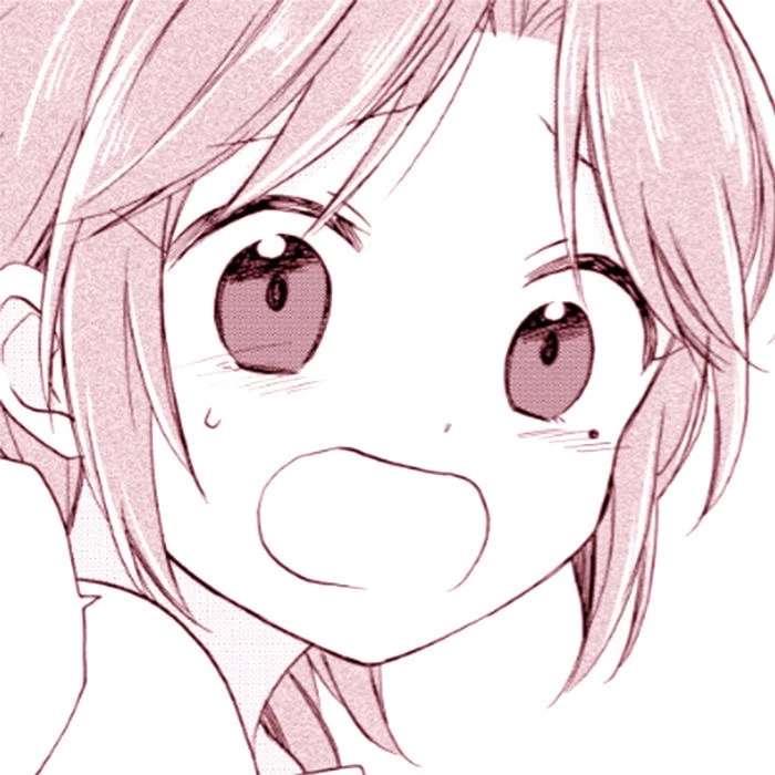 二次元纸片人女头||粉色头发的动漫女生头像图片