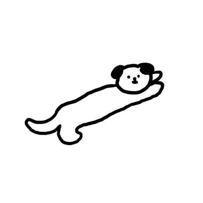 简单可爱的小猫小狗简笔画头像集锦