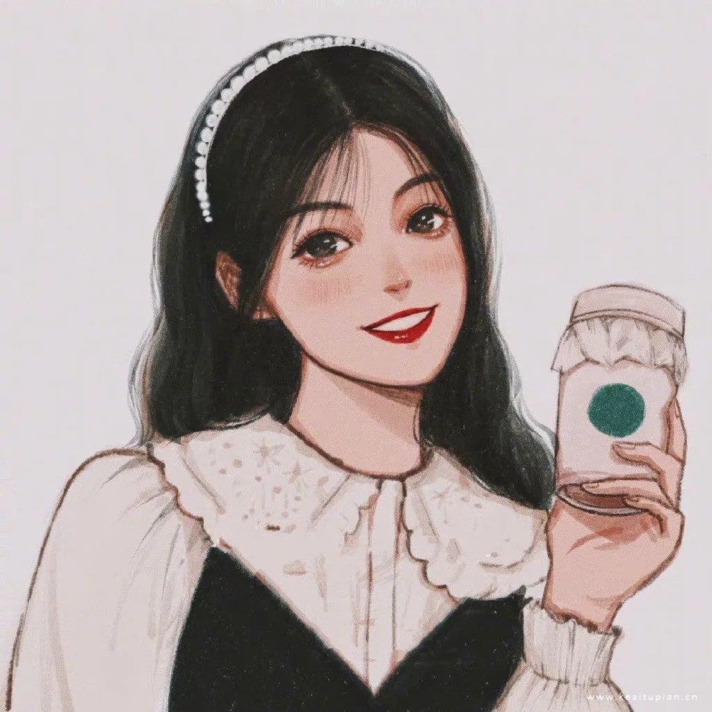 唯美卡通手绘女生头像图片大全