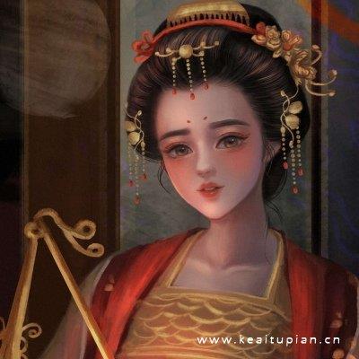 治愈系手绘女生古风唯美高级微信qq头像图片