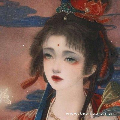 治愈系手绘女生古风唯美高级微信qq头像图片