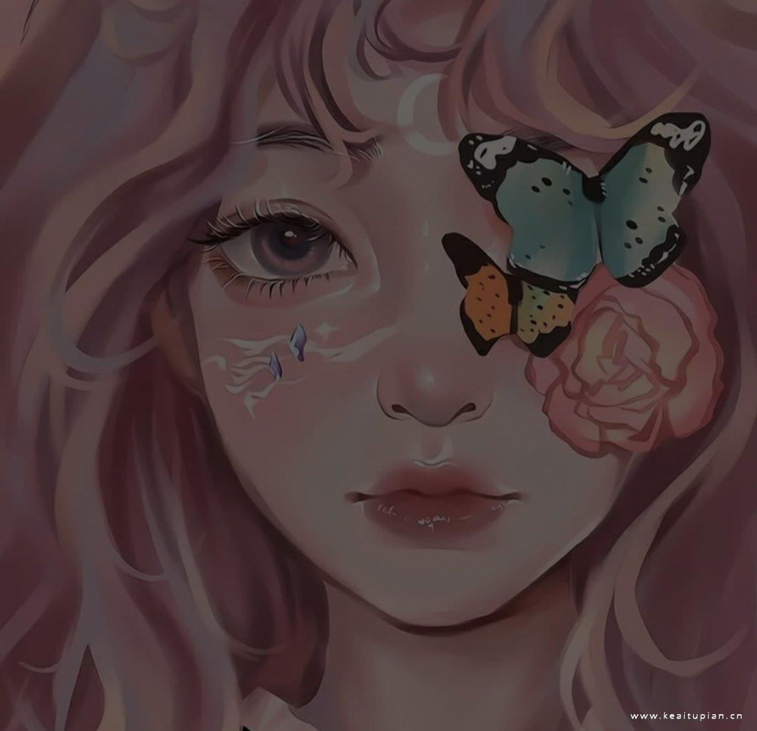 光影梦幻意境古风动漫女生桌面壁纸头像图片