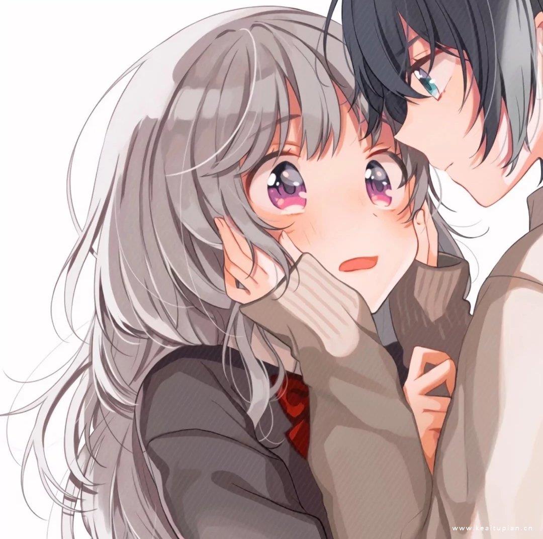 2021年优质动漫手绘微信高清情侣头像图片