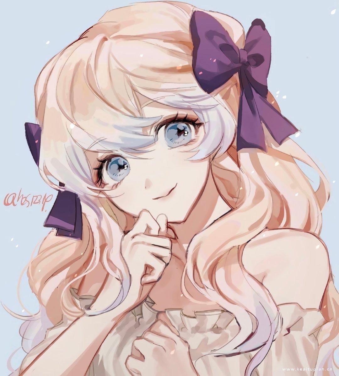 高贵优雅唯美梦幻的微信动漫美女头像图片