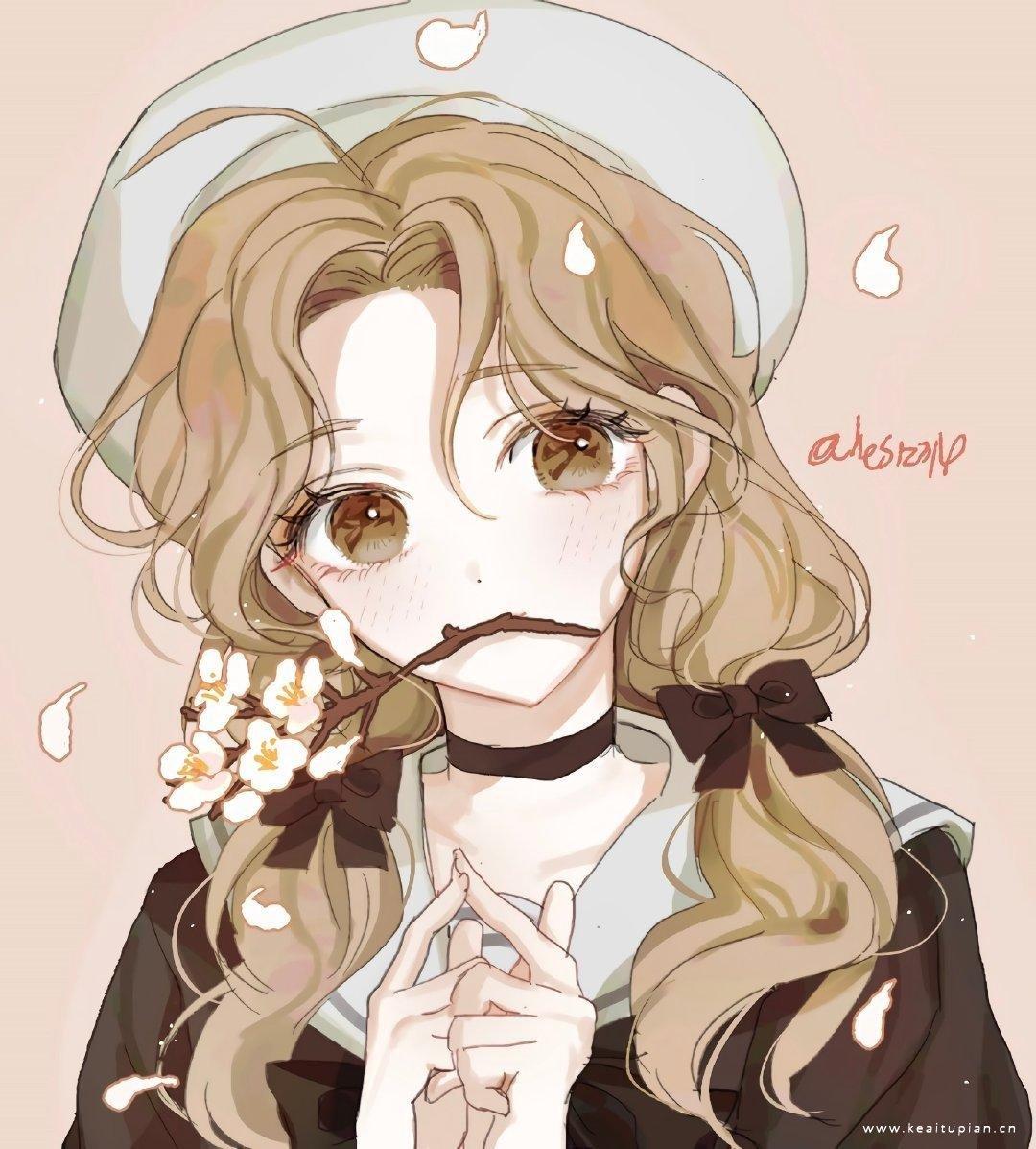 高贵优雅唯美梦幻的微信动漫美女头像图片