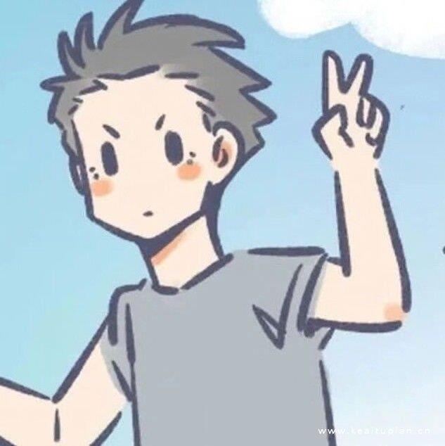 蓝色系情头|动漫情侣浪漫头像图片