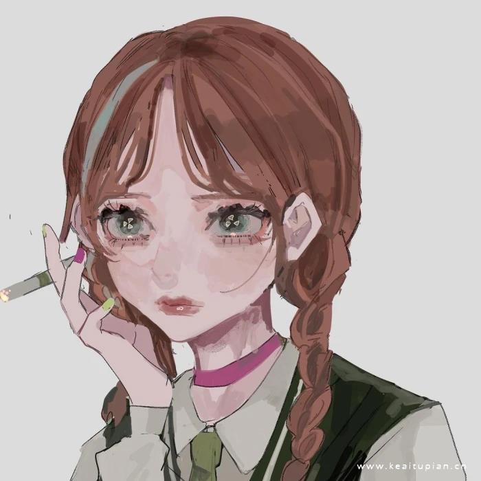 ins插画师：bekuko 手绘动漫唯美高清头像图片