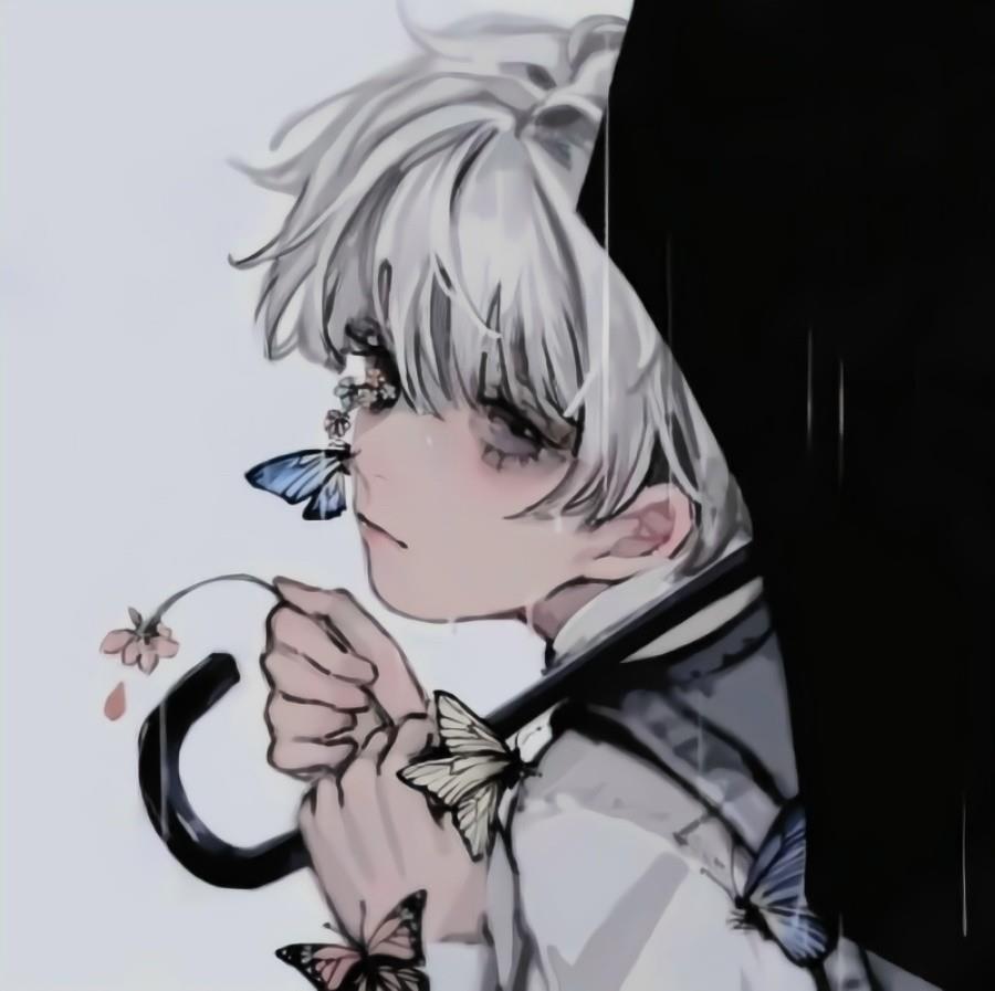 高冷微丧的动漫男生qq网络头像图片
