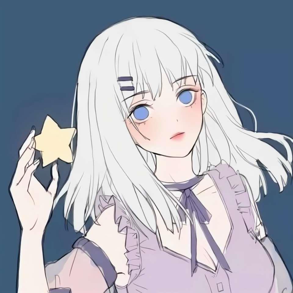 炒鸡萌的动漫女生背景头像图片