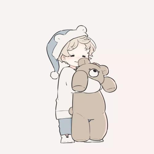 优质小众卡通情头可爱手绘