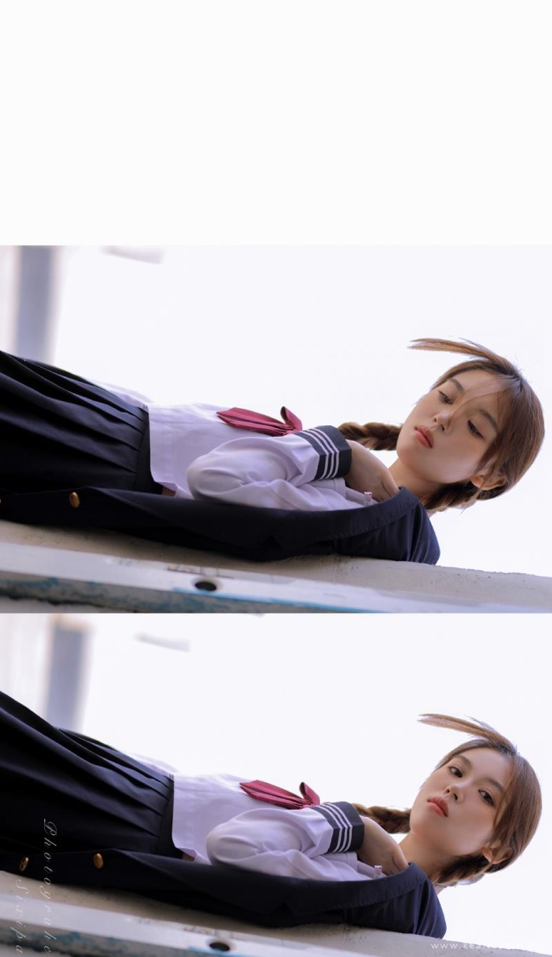 可爱迷人的JK美女高清写真图片