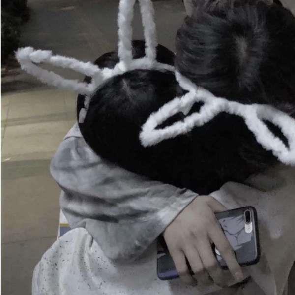 真人唯美小清新一对两张情侣头像